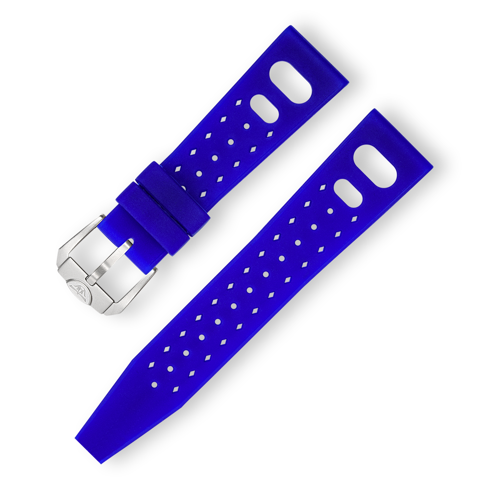 Blue Tropic Rubber Strap – 20mm